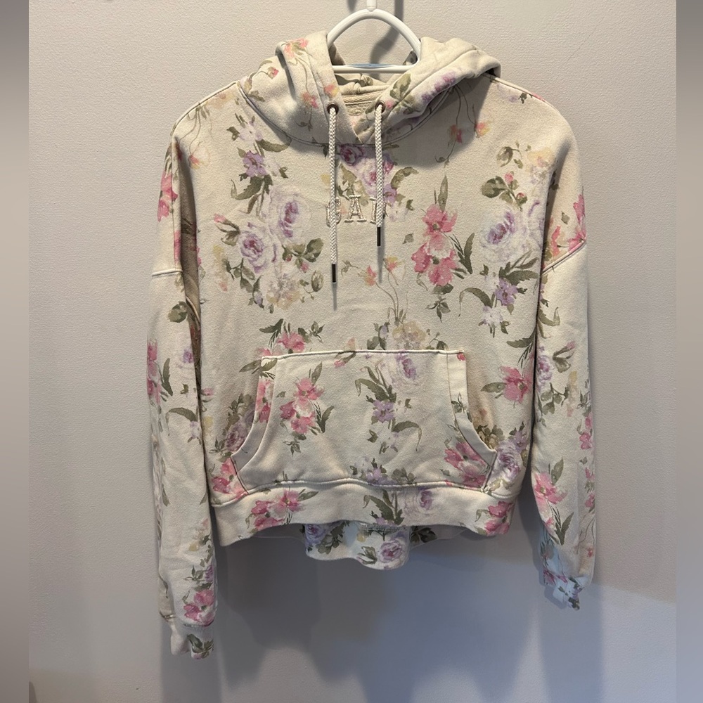 Gap × Love Shack Fancy Floral Cropped Hoodie XXS